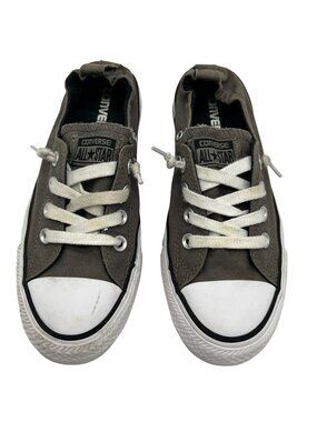 Converse Womens All Star Canvas Slip-On Shoreline Sneakers Size 7 Gray Low Top